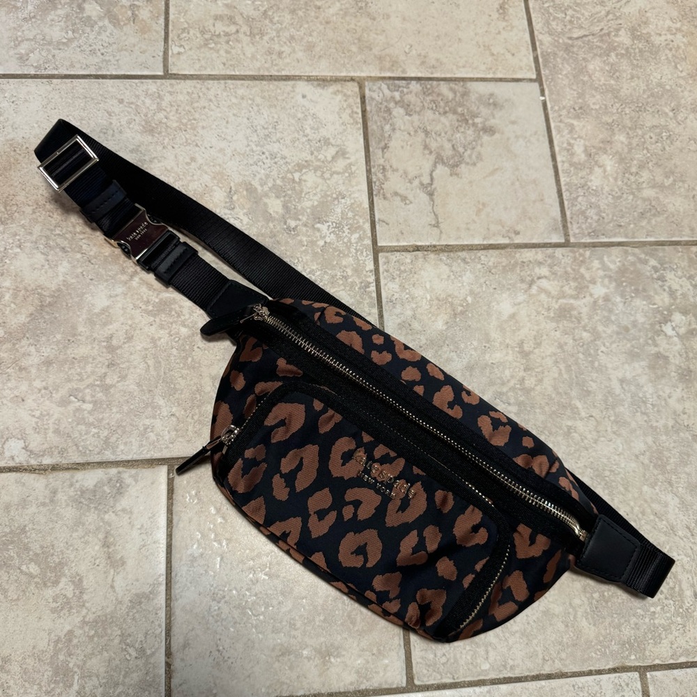 Kate Spade Nylon Leopard Print Belt Bag